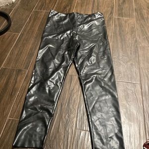 Joie faux leather pull up leggings